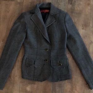 Anthropologie Level 99 tweed blazer XS